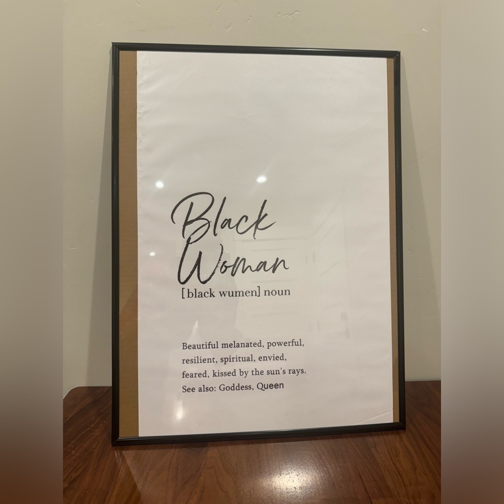 New Black woman Canvas unframed print African American Art, Black Girl Boss 🔥✨✨